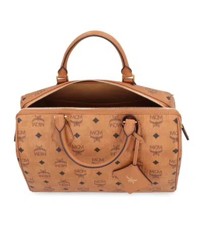 Mcm Brown Ella Boston Medium Duffle Bag