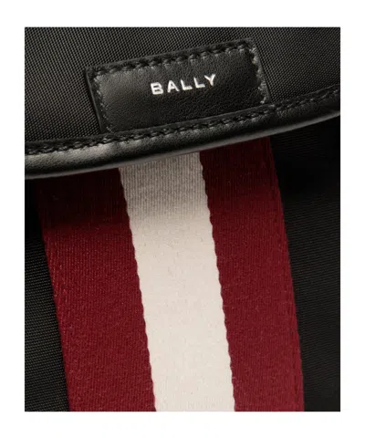 Bally Code Logo Patch Crossbody Bag In Black
