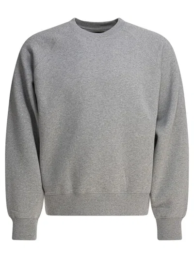 Stussy Basic Crewneck Sweatshirt In Gray