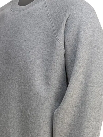 Stussy Basic Crewneck Sweatshirt In Gray