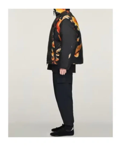 Y-3 Aop Zip Puffer Jacket In Multi