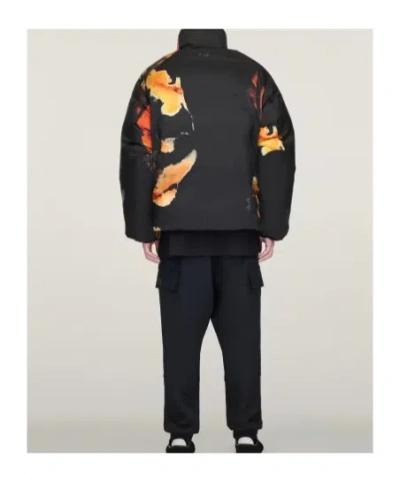 Y-3 Aop Zip Puffer Jacket In Multi