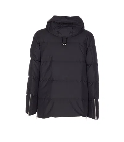 Moose Knuckles Everest 3q Down Jacket With Removable Hood In Animal Print