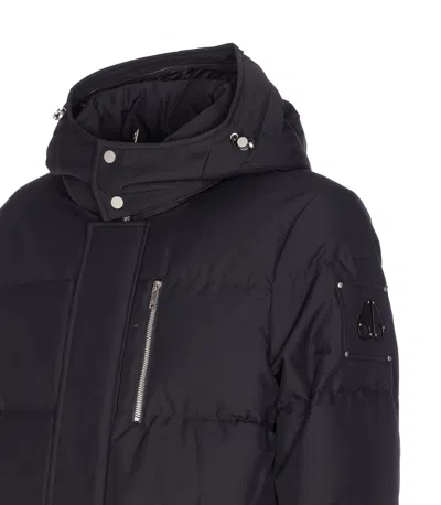 Moose Knuckles Everest 3q Down Jacket With Removable Hood In Animal Print
