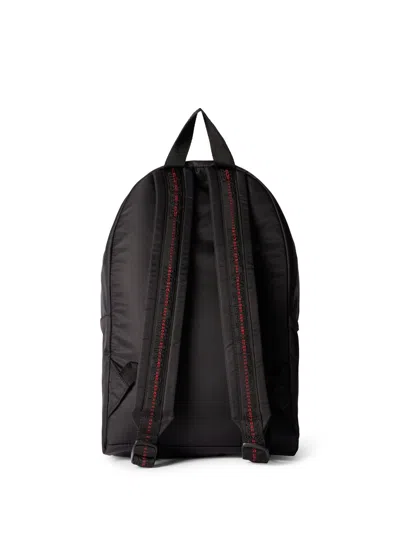 Off-white Kids Reflective Logo Backpack In Black