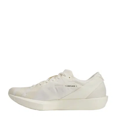 Y-3 White Black Adios 9 Mesh Elasticized Rubber-sole Sneakers In White