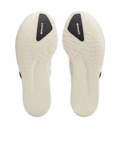Y-3 White Black Adios 9 Mesh Elasticized Rubber-sole Sneakers In White
