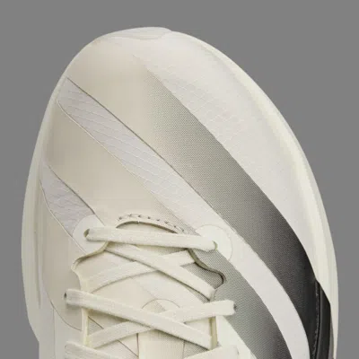 Y-3 White Black Adios 9 Mesh Elasticized Rubber-sole Sneakers In White