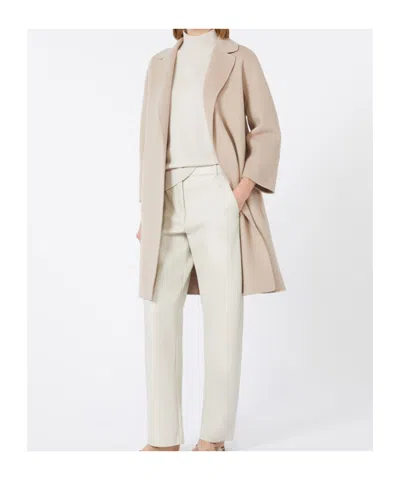Max Mara Short Wool Coat In Brown