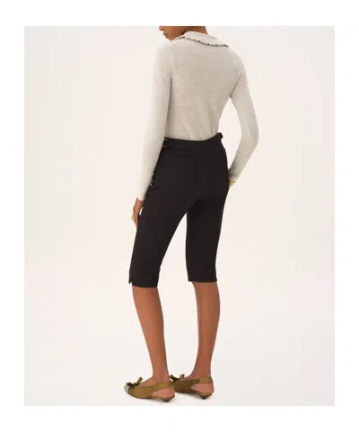 Chloé Wool Cardigan Logo Long Sleeves Scalloped Collar In White