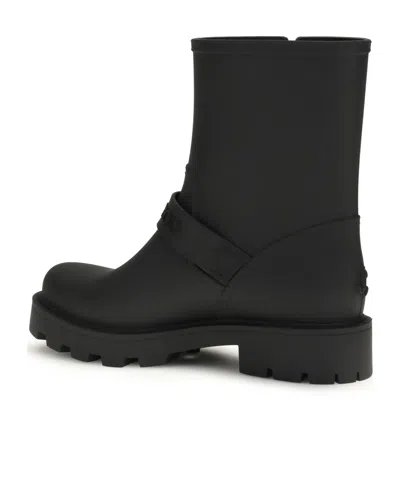 Jimmy Choo Biker Rain Black Tpu Rain Boots Black 42 In Black