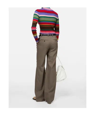 Acne Studios Striped-pattern Turtleneck Sweater In Multi