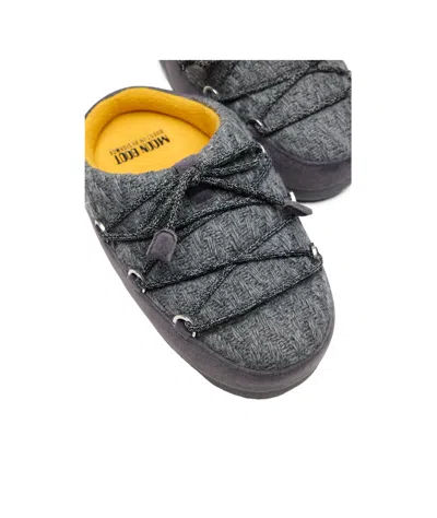 Moon Boot Grey Versatile Fashion Mule Shoes In Gray