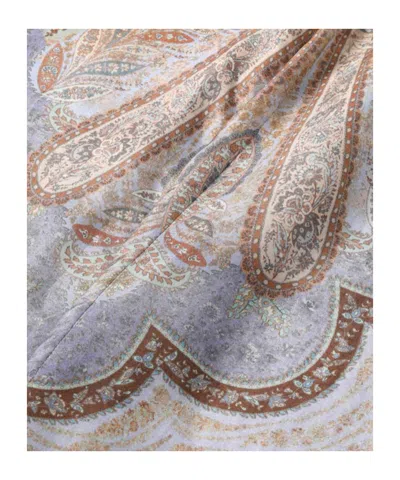 Zimmermann Wanderlust Multicolor Pants With Elastic Drawstring Waist And All-.over Print In Silk Woman