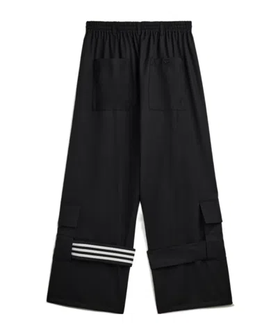 Y-3 Drawstring Cargo Trousers In Black