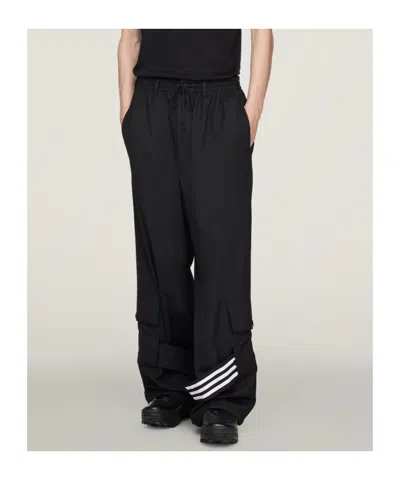 Y-3 Drawstring Cargo Trousers In Black