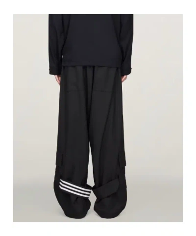 Y-3 Drawstring Cargo Trousers In Black