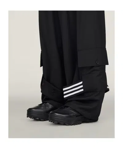 Y-3 Drawstring Cargo Trousers In Black