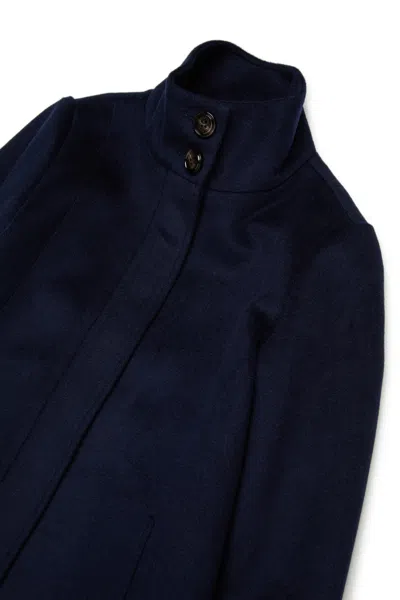 Maxco. Single-breasted Coat In Blue