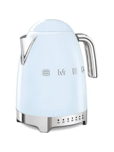 Smeg Chrome-handle Kettle In Blue