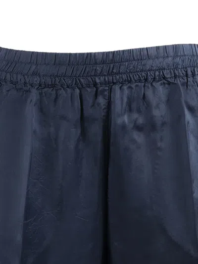 Aspesi Elasticated Trousers In Blue