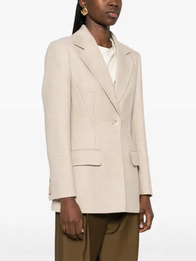 Joseph Fallon Flap-pocket Tailored Jacket In Pink