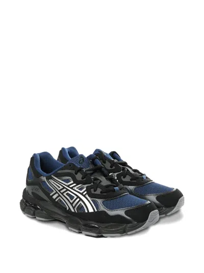 Asics Gel-nyc Mesh And Suede Sneakers In Black