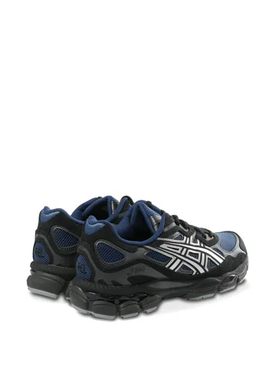 Asics Gel-nyc Mesh And Suede Sneakers In Black