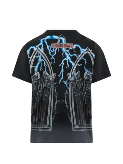 Who Decides War Engine Graphic T-shirt In Black
