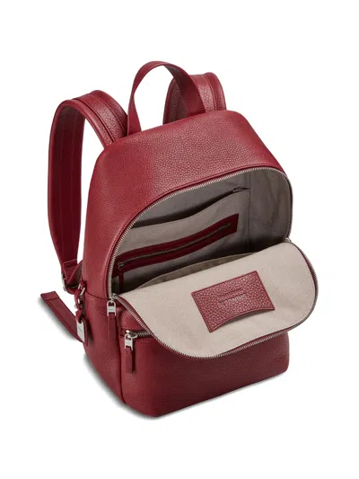 Shinola Small Runwell Leather Backpack In Burgundy