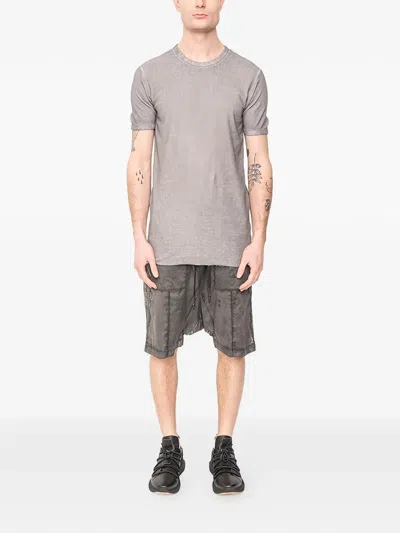 Md75 Texture Cotton T-shirt In Gray