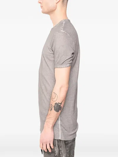 Md75 Texture Cotton T-shirt In Gray