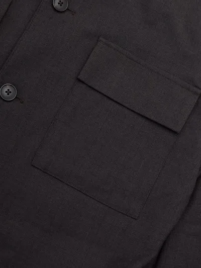 搭扣盖袋夹克式衬衫