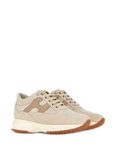 Hogan Interactive Sneakers In Neutral