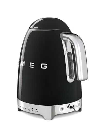 Smeg Retro Style Variable Temperature Electric Kettle In Black
