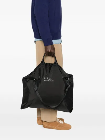 A.p.c. A. P.c. Adjustable-strap Messenger Bag In Black