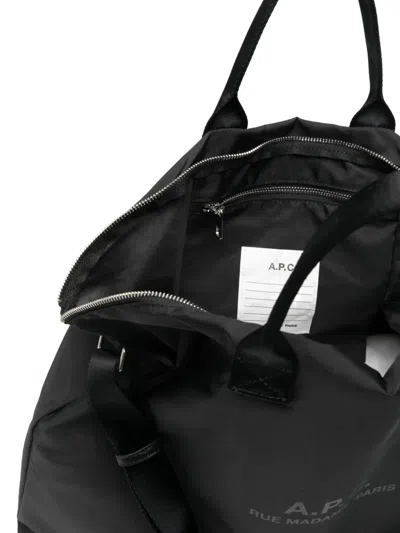 A.p.c. A. P.c. Adjustable-strap Messenger Bag In Black