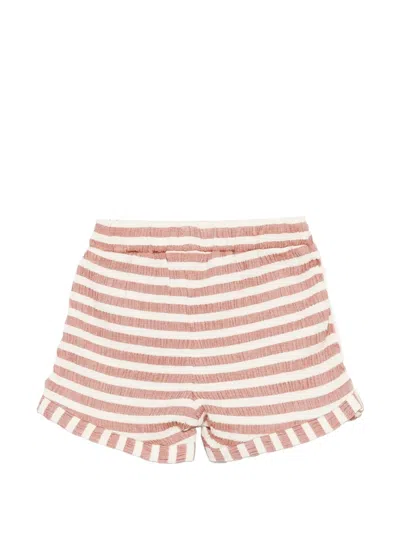 Donsje Striped Button Shorts In Multi