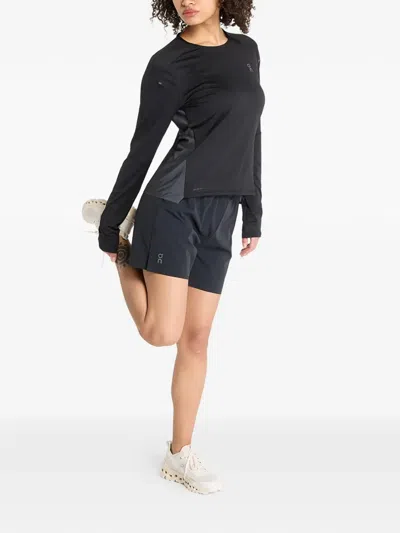 On Lg-sleeves Performance T-shirt In Black