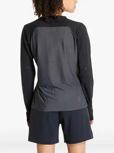 On Lg-sleeves Performance T-shirt In Black