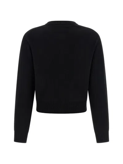 Chloé Chloe Embellished-pocket Wool And Cashmere-blend Cardigan In Black