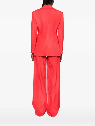 Ermanno Scervino Flap-pocket Blazer In Red