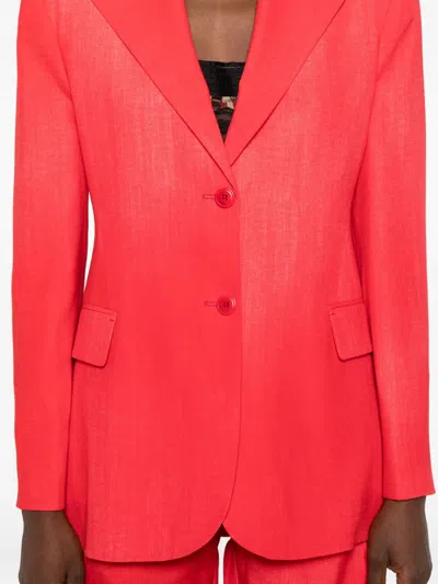 Ermanno Scervino Flap-pocket Blazer In Red