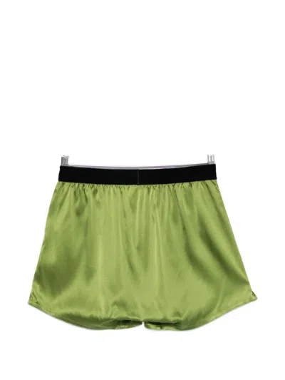 Tom Ford Elasticated Boxers In Green