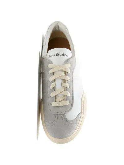Acne Studios Bars Drago Sneakers White In Gray