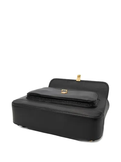 Thom Browne Pebbled Leather Backpack In Black