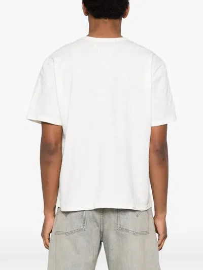 Rhude Graphic Print Crew Neck Short Sleeve T-shirt In White