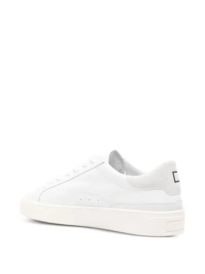Date Perforated Sneakers In White