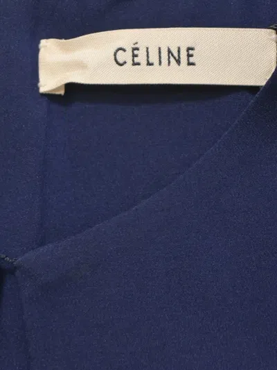 Pre-owned Celine Sleeveless Blouse In Blue