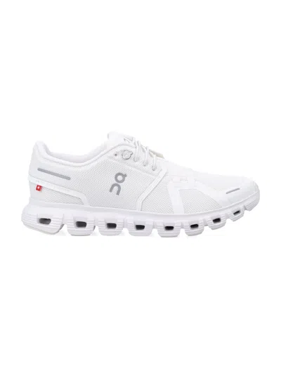 On -running Womens Undyed White White F Cloud 5 Mesh Low-top Trainers In White